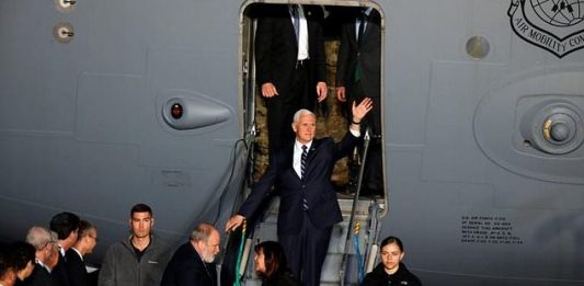 US Vice President Mike Pence arrives in Israel