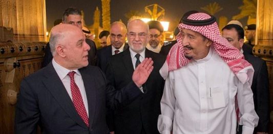 Iraqi Prime Minister Haider al-Abadi in Saudi Arabia