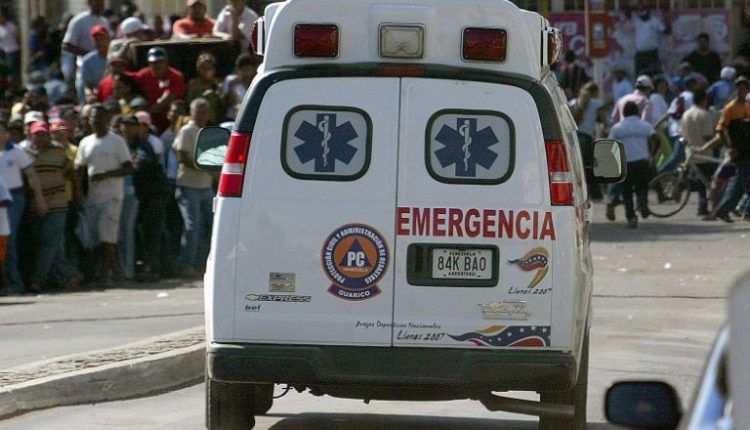 An ambulance in Caracas