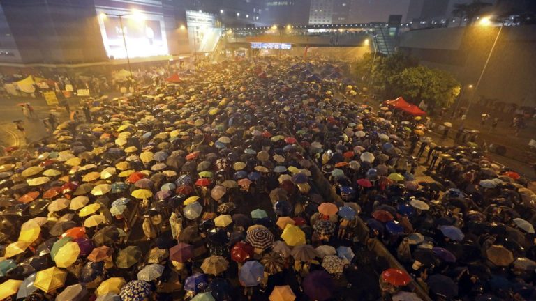 Thousands of students and civilians staged sit-in at the heart of the Hong Kong Island for 79 days during the 2014 Umbrella Movement.