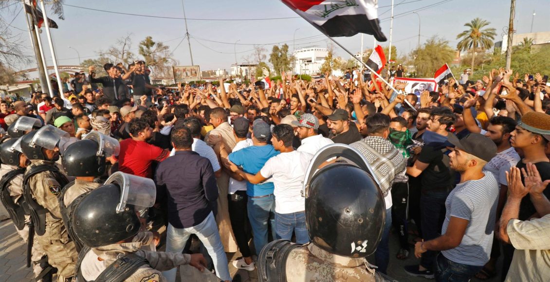 Protesters in Iraq's Basra
