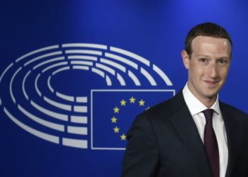 Facebook CEO Mark Zuckerberg at the European Parliament