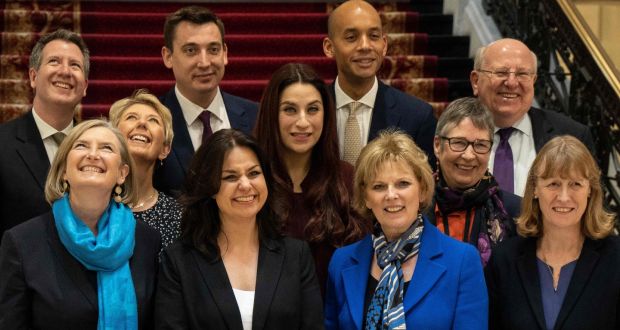 The eight Labour MPs and three Conservative MPs of The Independent Group. 