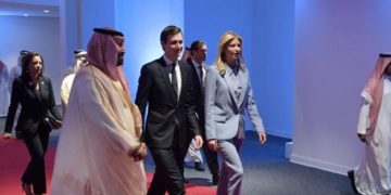 Kushner and Trump during their Saudi Arabia visit