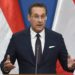 Far-right Austrian Vice Chancellor Heinz-Christian Strache.