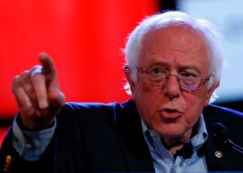 US Senator Bernie Sanders speaks at "The People's Summit" in Chicago, June 10, 2017.