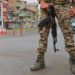 An Indian soldier in Kashmir