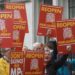 Protesters outside the UK Supreme Court yelled for parliament to be reopened after PM Johnson had suspended it in the run-up to Brexit.