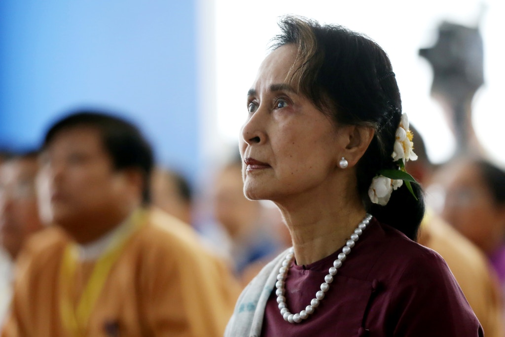 Myanmar’s state counselor Aung San Suu Kyi