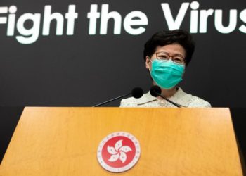 Carrie Lam press conference in Hong Kong