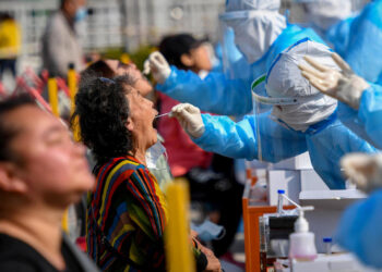 China tests citizens for coronavirus.