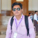 Aung Thura, a Burmese journalist for BBC News, at Myanmar's parliament in Naypyidaw, January 27, 2020.