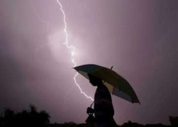 Around 2,500 people die in lightning strikes around India each year. Photo: Rakesh Bakshi/AFP/File