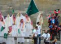 Delegation on the river Seine, Saudi Arabia during the Opening Ceremony of the Olympic Games Paris 2024